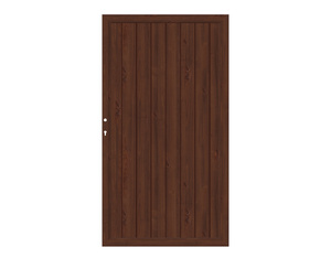 LONGLIFE RIVA Tor + Schloss, Nussbaum 98x180cm LONGLIFE RIVA Tor + Schloss, Nussbaum 98x180cm