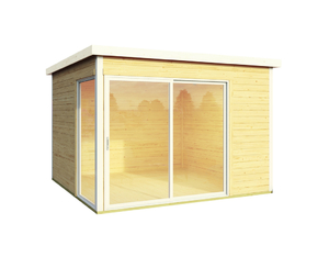 Gartenhaus Studio 44-D Alu-Weiß Gartenhaus Studio 44-D Alu-Weiß