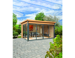 Gartenhaus Studio 44-D Alu-Anthrazit Gartenhaus Studio 44-D Alu-Anthrazit