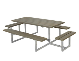 Basic Kombimöbel mit Sitzplätzen 160x260x72 cm (BxLxH) graubraun farbgrundiert Basic Kombimöbel mit Sitzplätzen 160x260x72 cm (BxLxH) graubraun farbgrundiert