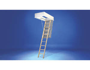 Bodentreppe GutHolz mit WärmeSchutz WS4D Deckenöffnung 130x70, lichte Raumhöhe 235-245 Bodentreppe GutHolz mit WärmeSchutz WS4D Deckenöffnung 130x70, lichte Raumhöhe 235-245