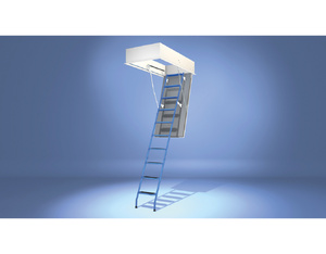 Bodentreppe StahlBlau mit WärmeSchutz WS3D Deckenöffnung 120x60, lichte Raumhöhe 247-259 Bodentreppe StahlBlau mit WärmeSchutz WS3D Deckenöffnung 120x60, lichte Raumhöhe 247-259