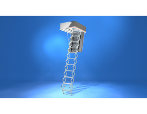 Scherentreppe Liliput mit WärmeSchutz WSPH Deckenöffnung 90x60, lichte Raumhöhe 239-265 Scherentreppe Liliput mit WärmeSchutz WSPH Deckenöffnung 90x60, lichte Raumhöhe 239-265