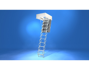 Scherentreppe Liliput mit WärmeSchutz WS4D Deckenöffnung 100x70, lichte Raumhöhe 237-264 Scherentreppe Liliput mit WärmeSchutz WS4D Deckenöffnung 100x70, lichte Raumhöhe 237-264