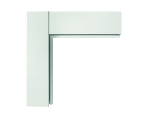 Standardzarge Paris Lack Weiß 9010 2-tlg. Standardzarge Paris Lack Weiß 9010 2-tlg.